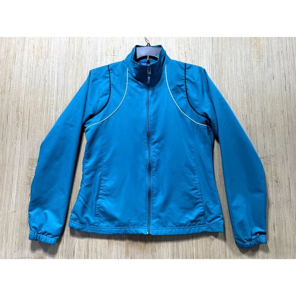 Reebok - Women's Long Sleeve Sports Jacket - Aqua Blue - Medium - Picture 1 of 16